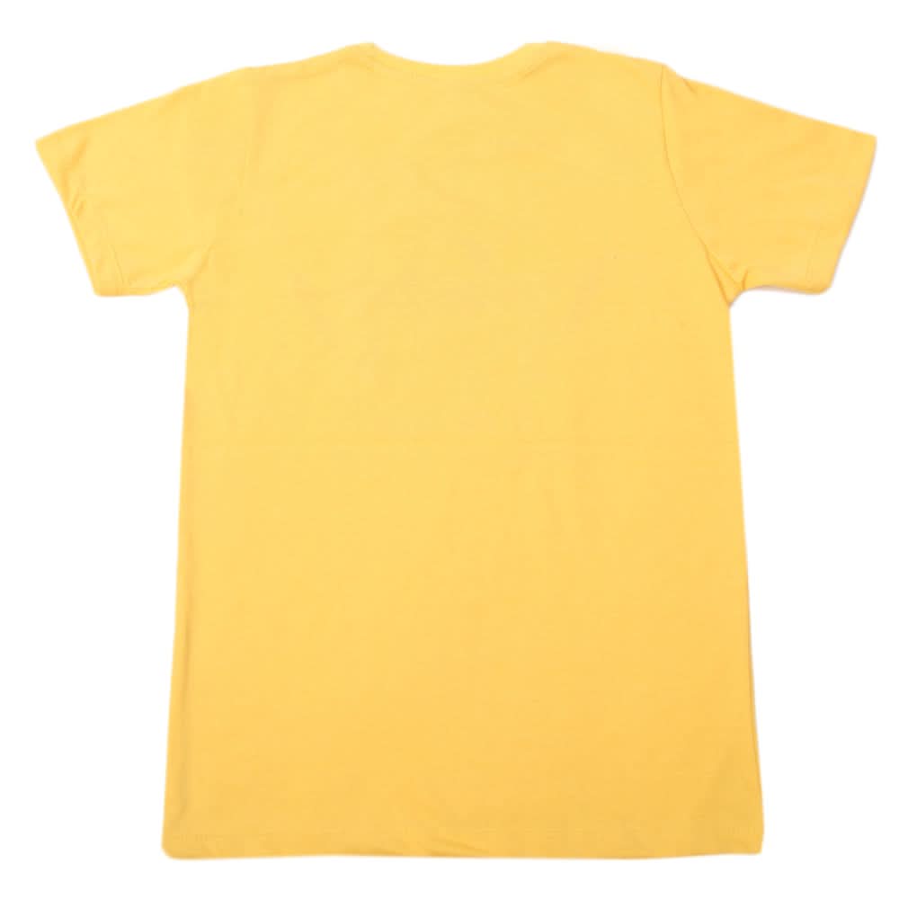 Boys Half Sleeves T-Shirt - Yellow, Boys T-Shirts, Chase Value, Chase Value