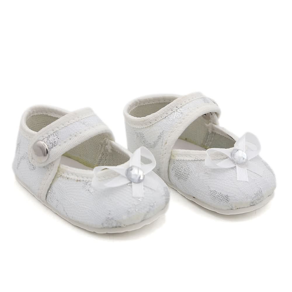 Newborn Girls Net Pumps - White, Kids, NB Shoes And Socks, Chase Value, Chase Value