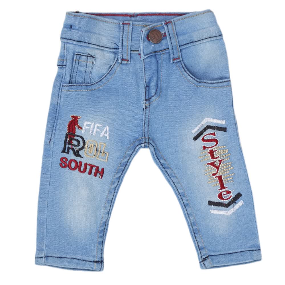 Newborn Boys Denim Pant - Light Blue, Kids, Newborn Boys Shorts And Pants, Chase Value, Chase Value
