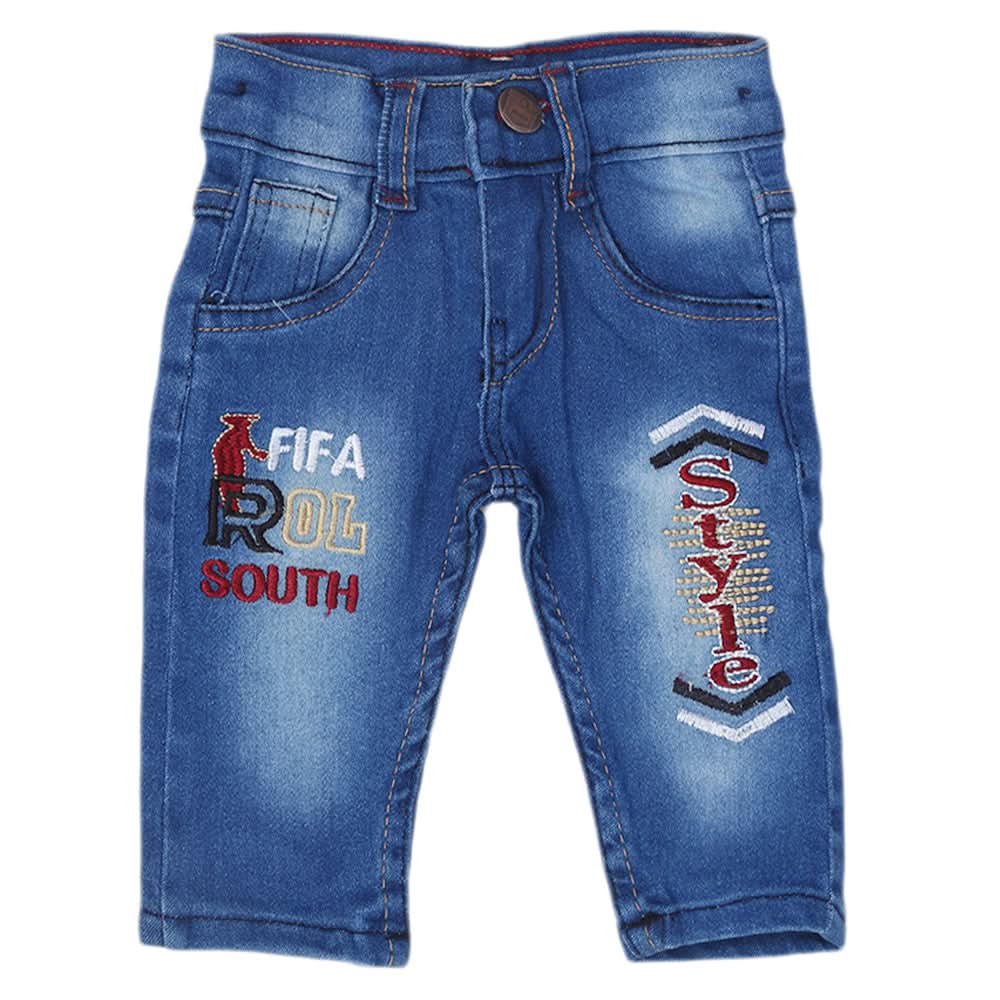 Newborn Boys Denim Pant - Blue, Kids, Newborn Boys Shorts And Pants, Chase Value, Chase Value