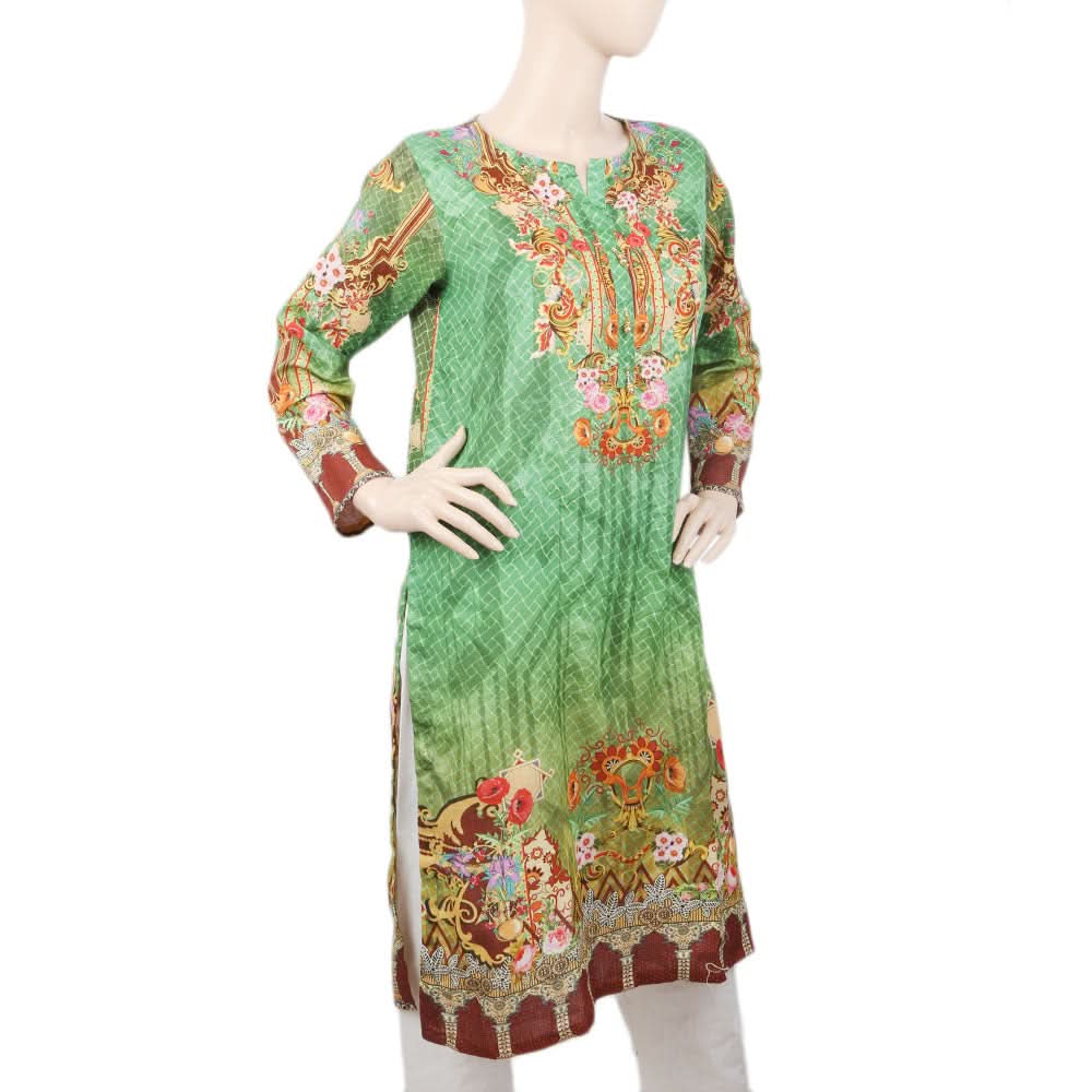Women's Kurti - Green, Women, Ready Kurtis, Chase Value, Chase Value