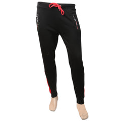 Men's Fancy Zip Trousers - Black, Men, Lowers And Sweatpants, Chase Value, Chase Value