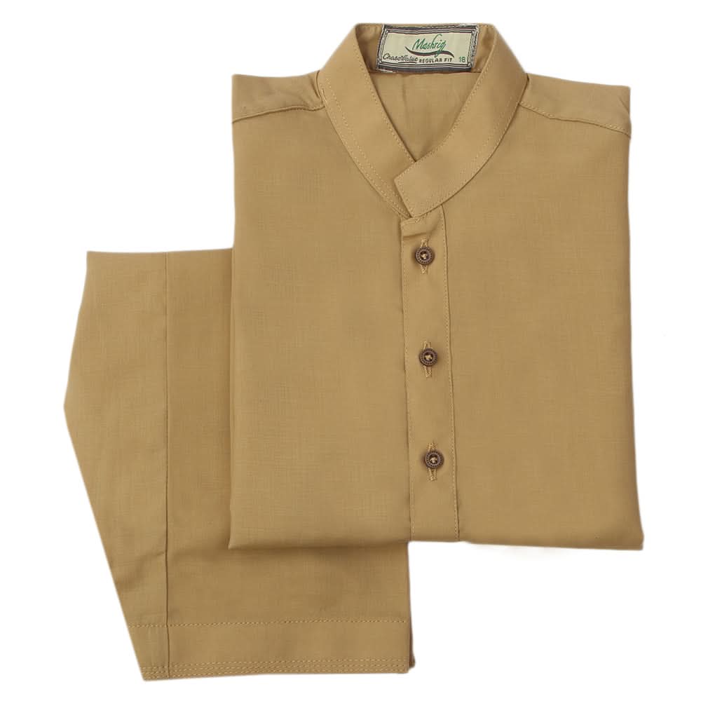 Boys Mashriq Shalwar Suit - Mustard, Boys Shalwar Kameez, Mashriq, Chase Value