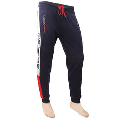Men's Fancy Zip Trousers - Navy Blue, Men, Lowers And Sweatpants, Chase Value, Chase Value