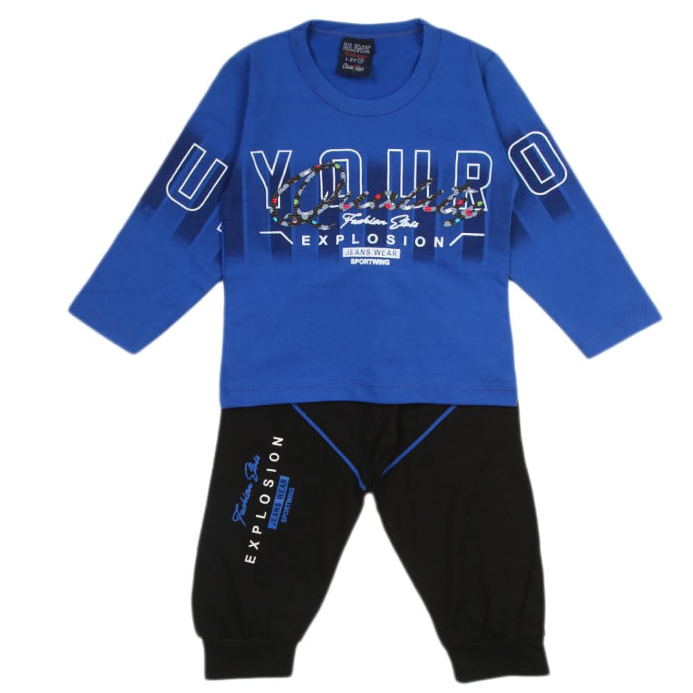 Boys Full Sleeves Suit - Dark Blue, Boys Sets & Suits, Chase Value, Chase Value