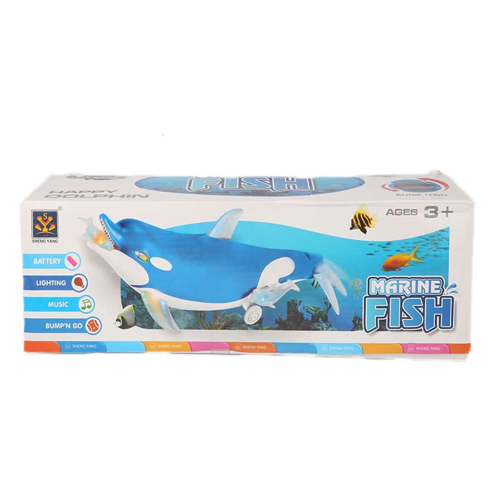 Happy Dolphin For Kids - Blue, Kids, Battery Operated Toys, Chase Value, Chase Value