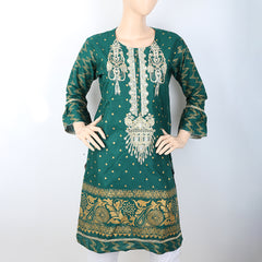 Women's Embroidered Kurti - Green, Women, Ready Kurtis, Chase Value, Chase Value