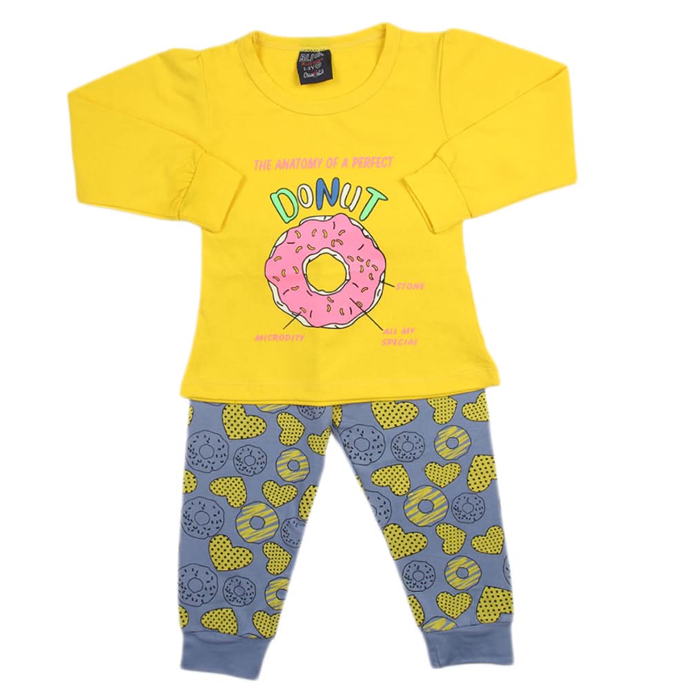 Girls Full Sleeves Suit - Yellow, Girls Suits, Chase Value, Chase Value