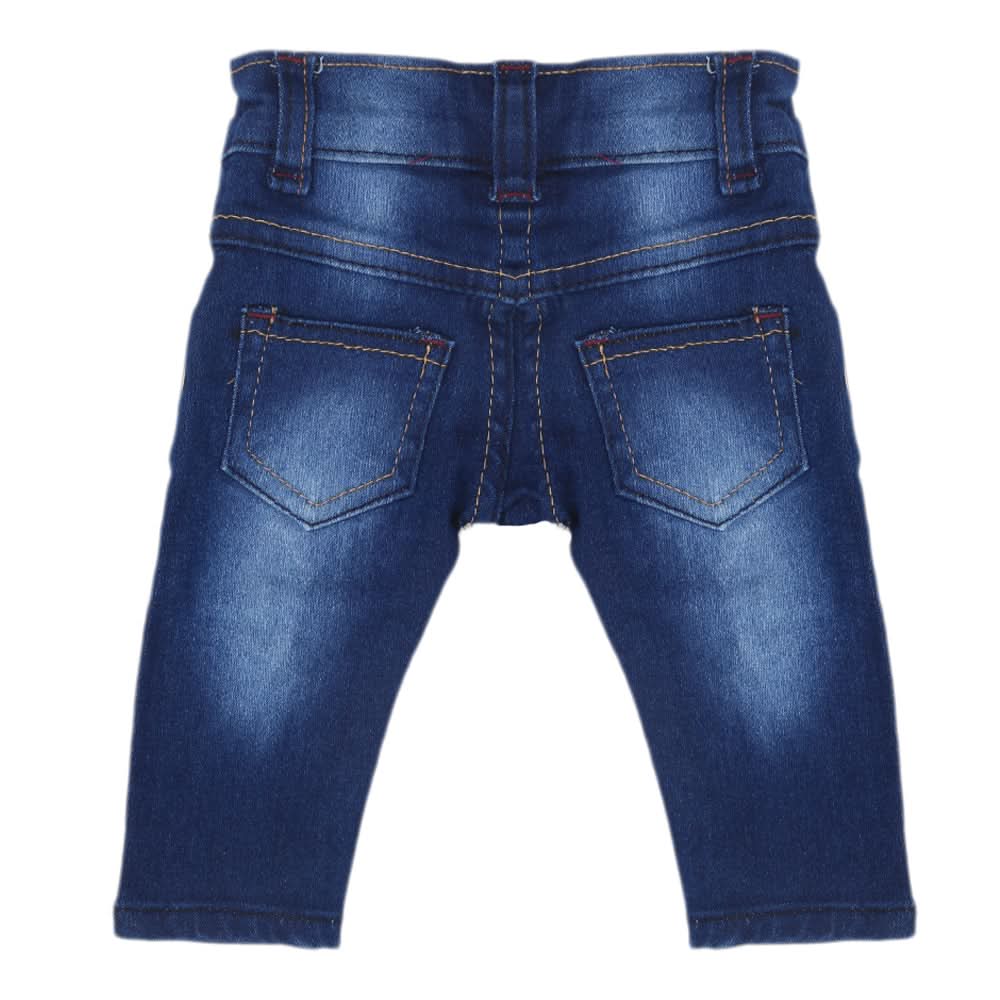 Newborn Boys Denim Pant - Dark Blue, Kids, Newborn Boys Shorts And Pants, Chase Value, Chase Value