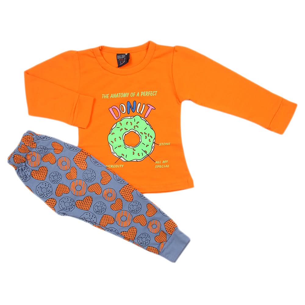 Girls Full Sleeves Suit - Orange, Girls Suits, Chase Value, Chase Value