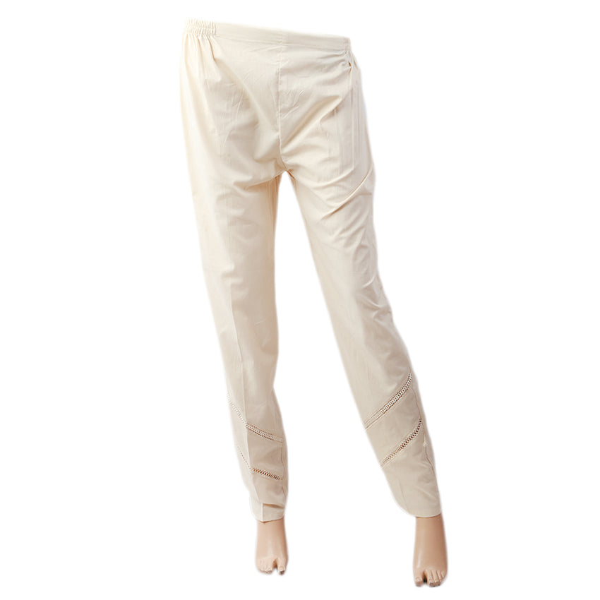 Women's Eminent Embroidered Woven Trouser - Skin, Women Pants & Tights, Eminent, Chase Value