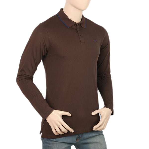 Eminent Men's Full Sleeves Polo T-Shirt - Coffee, Men's T-Shirts & Polos, Eminent, Chase Value