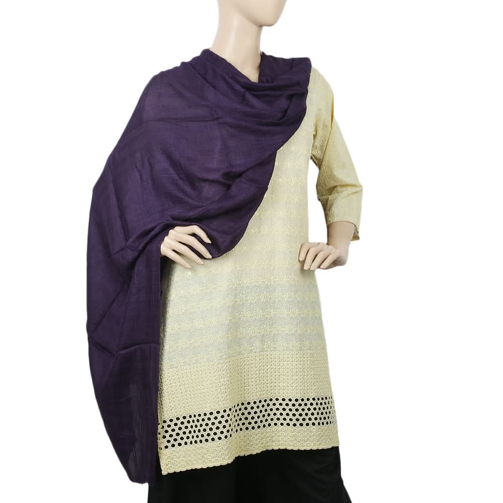 Women's Cotton Self Design Dupatta - Dark Purple, Women, Dupatta, Chase Value, Chase Value