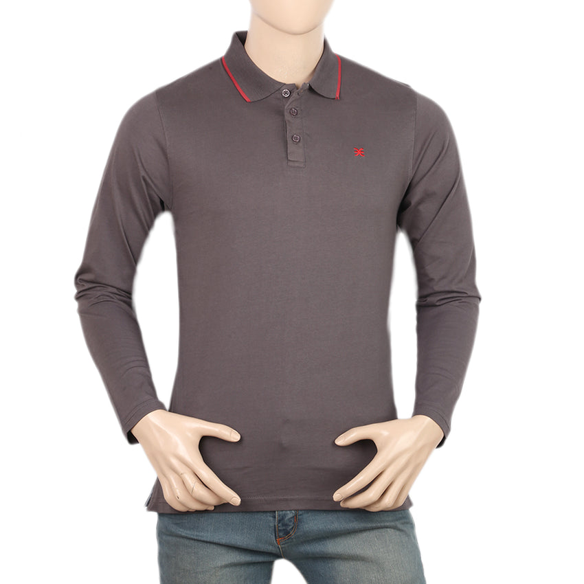 Eminent Men's Full Sleeves Polo T-Shirt - Grey, Men's T-Shirts & Polos, Eminent, Chase Value