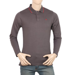 Eminent Men's Full Sleeves Polo T-Shirt - Grey, Men's T-Shirts & Polos, Eminent, Chase Value