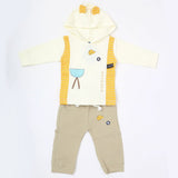 Newborn Boys Full Sleeves Hooded Suit - Fawn, Kids, NB Boys Sets And Suits, Chase Value, Chase Value