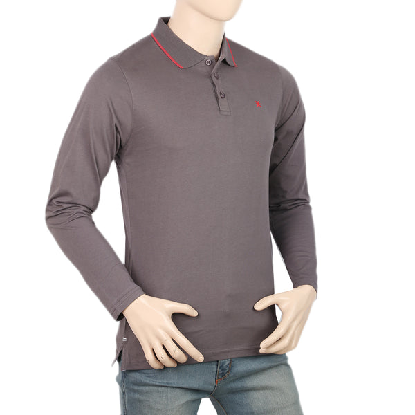 Eminent Men's Full Sleeves Polo T-Shirt - Grey, Men's T-Shirts & Polos, Eminent, Chase Value