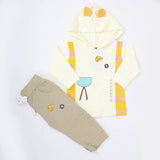 Newborn Boys Full Sleeves Hooded Suit - Fawn, Kids, NB Boys Sets And Suits, Chase Value, Chase Value