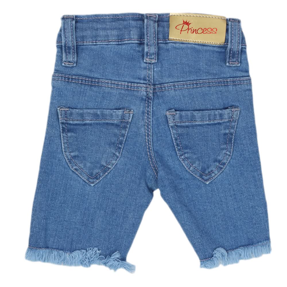 Newborn Girls Denim Short - Light Blue, Kids, Newborn Girls Shorts Skirts And Pants, Chase Value, Chase Value