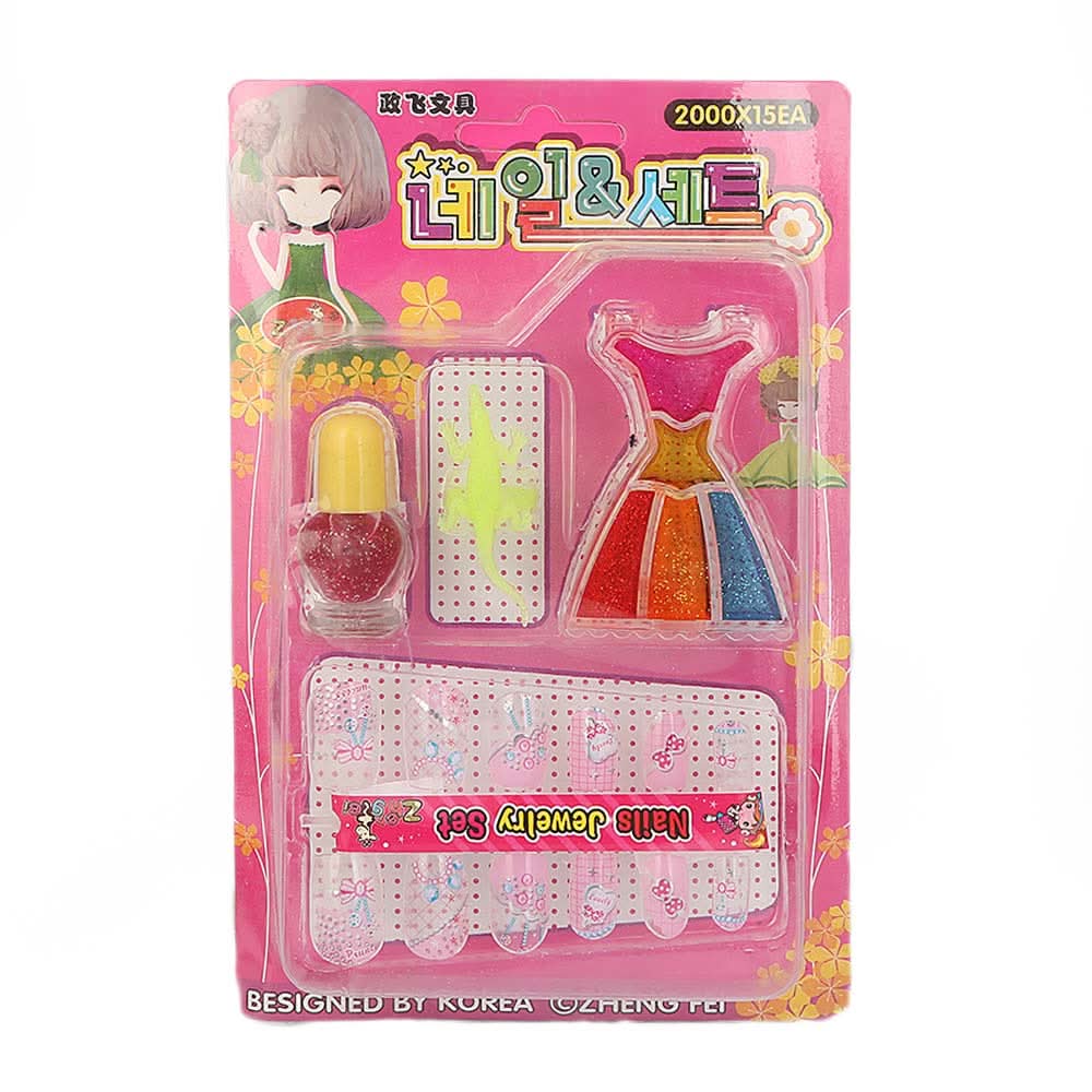 Nail Set (0819) For Kid - Multi, Kids, Cosmetic and Kitchen Sets, Chase Value, Chase Value