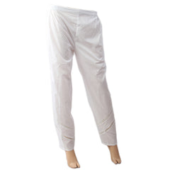 Women's Eminent Embroidered Woven Trouser - White, Women Pants & Tights, Eminent, Chase Value