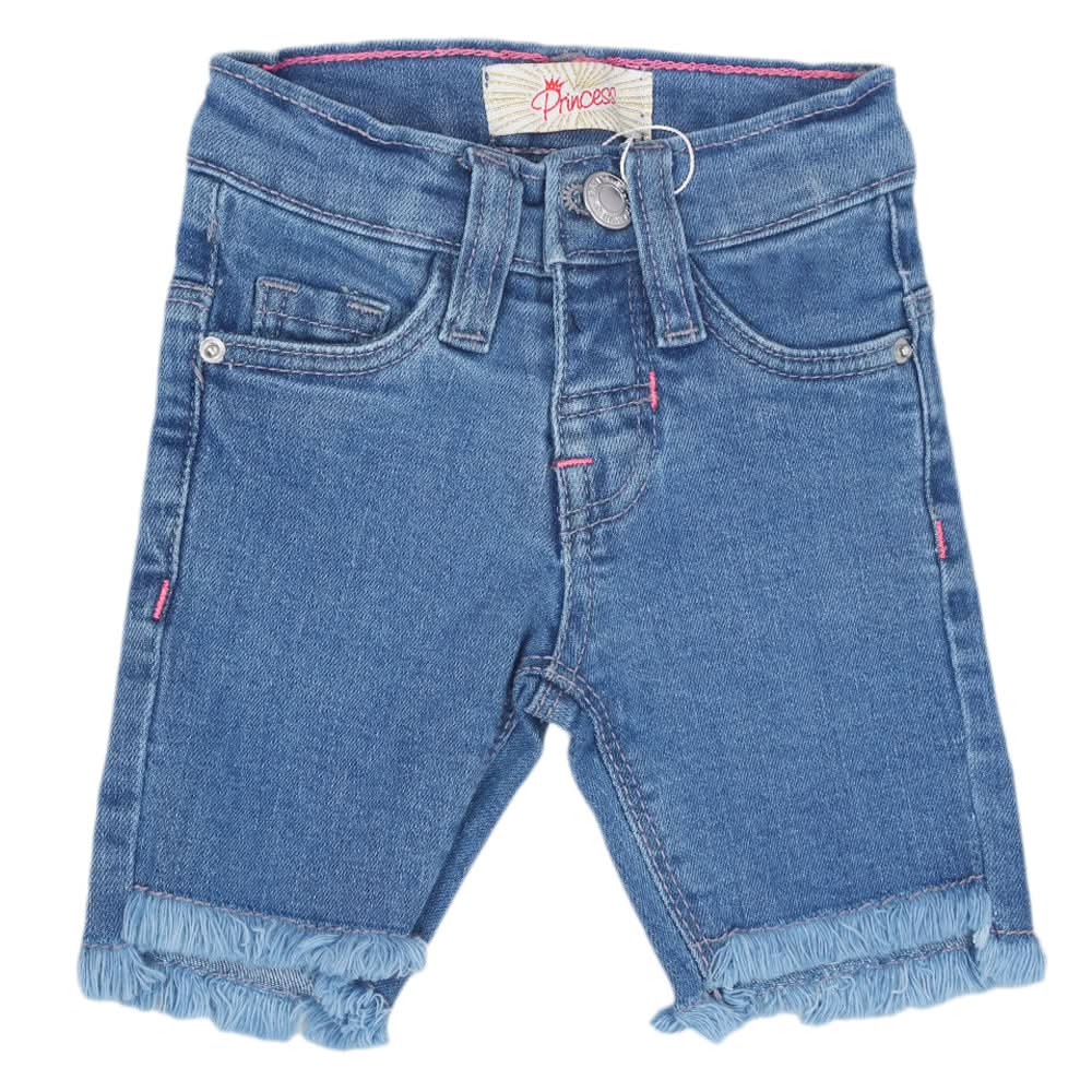 Newborn Girls Denim Short - Light Blue, Kids, Newborn Girls Shorts Skirts And Pants, Chase Value, Chase Value