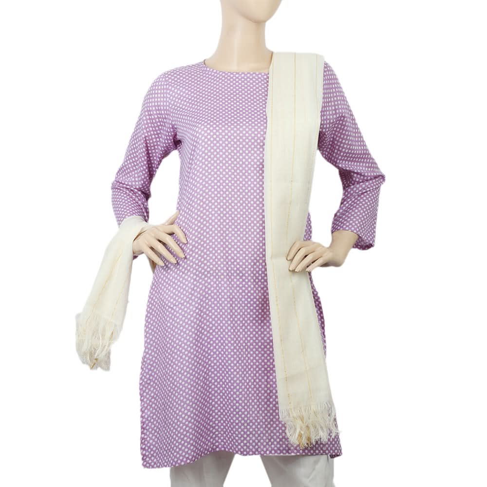 Women's Khaddi Gold Lining Dupatta - Fawn, Women, Dupatta, Chase Value, Chase Value