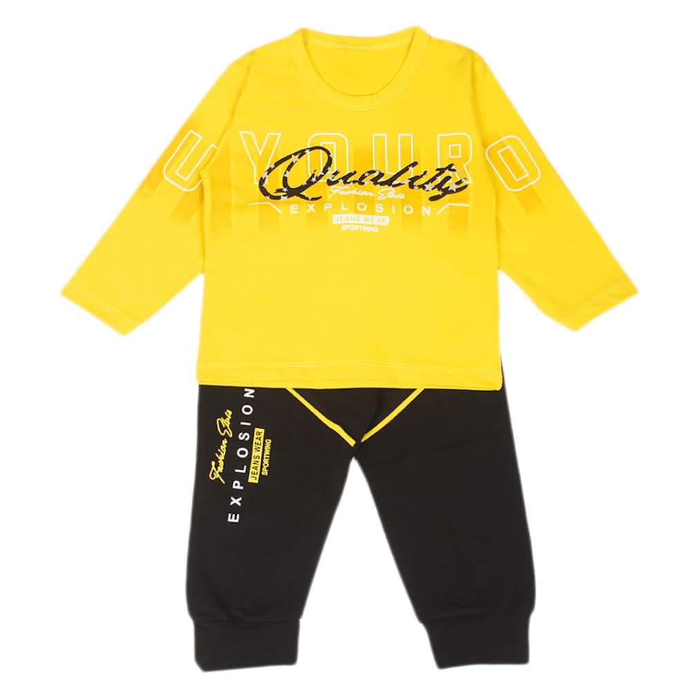 Boys Full Sleeves Suit - Yellow, Boys Sets & Suits, Chase Value, Chase Value