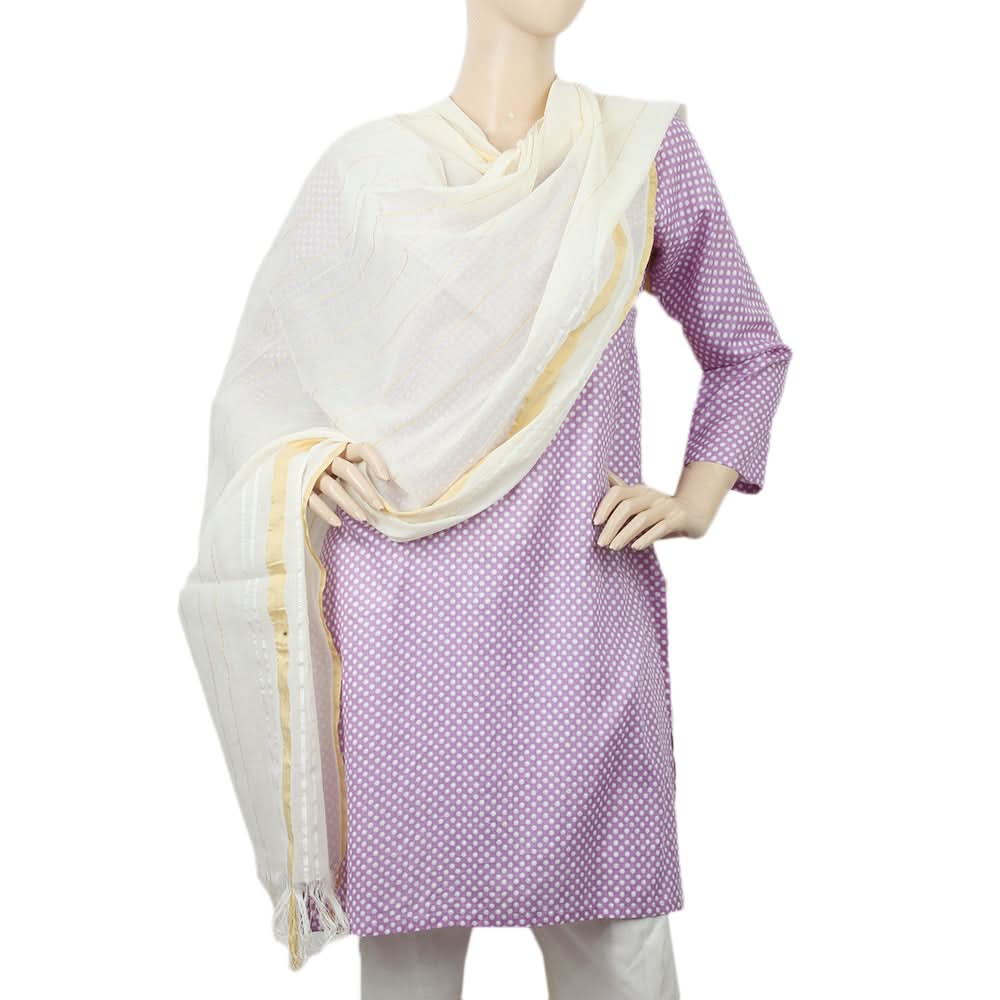 Women's Khaddi Gold Lining Dupatta - Fawn, Women, Dupatta, Chase Value, Chase Value