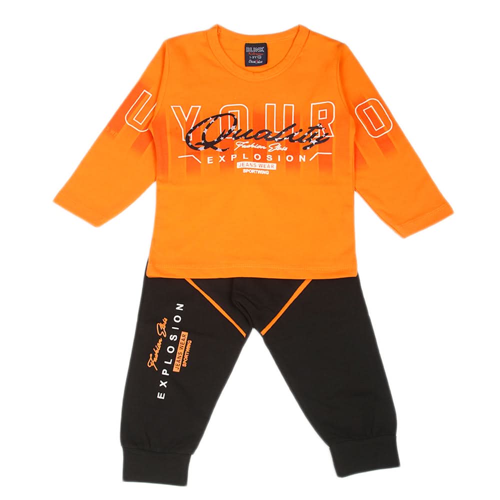Boys Full Sleeves Suit - Orange, Boys Sets & Suits, Chase Value, Chase Value