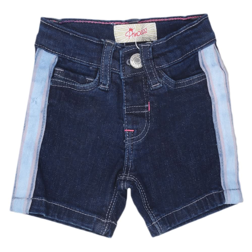 Newborn Girls Denim Short - Dark Blue, Kids, Newborn Girls Shorts Skirts And Pants, Chase Value, Chase Value