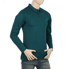 Eminent Men's Full Sleeves Polo T-Shirt - Steel Green, Men's T-Shirts & Polos, Eminent, Chase Value