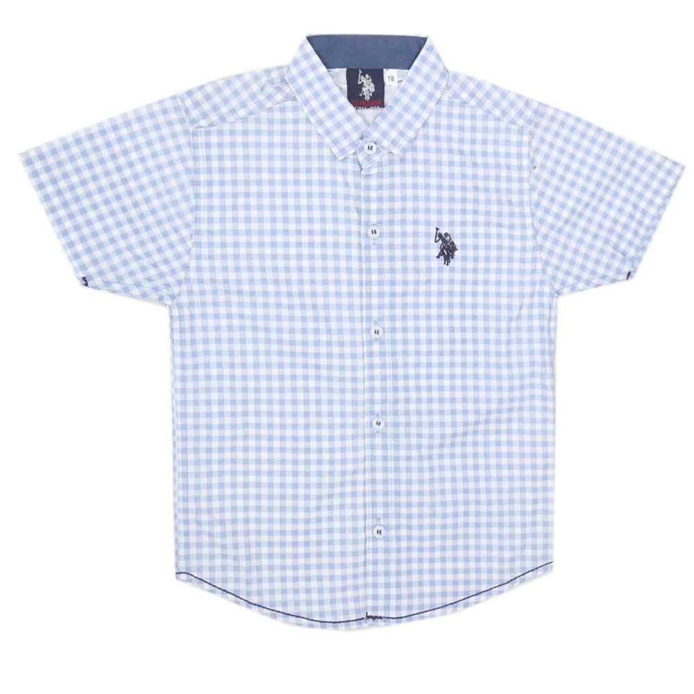 Boys Half Sleeves Casual Shirt - Blue, Kids, Boys Shirts, Chase Value, Chase Value