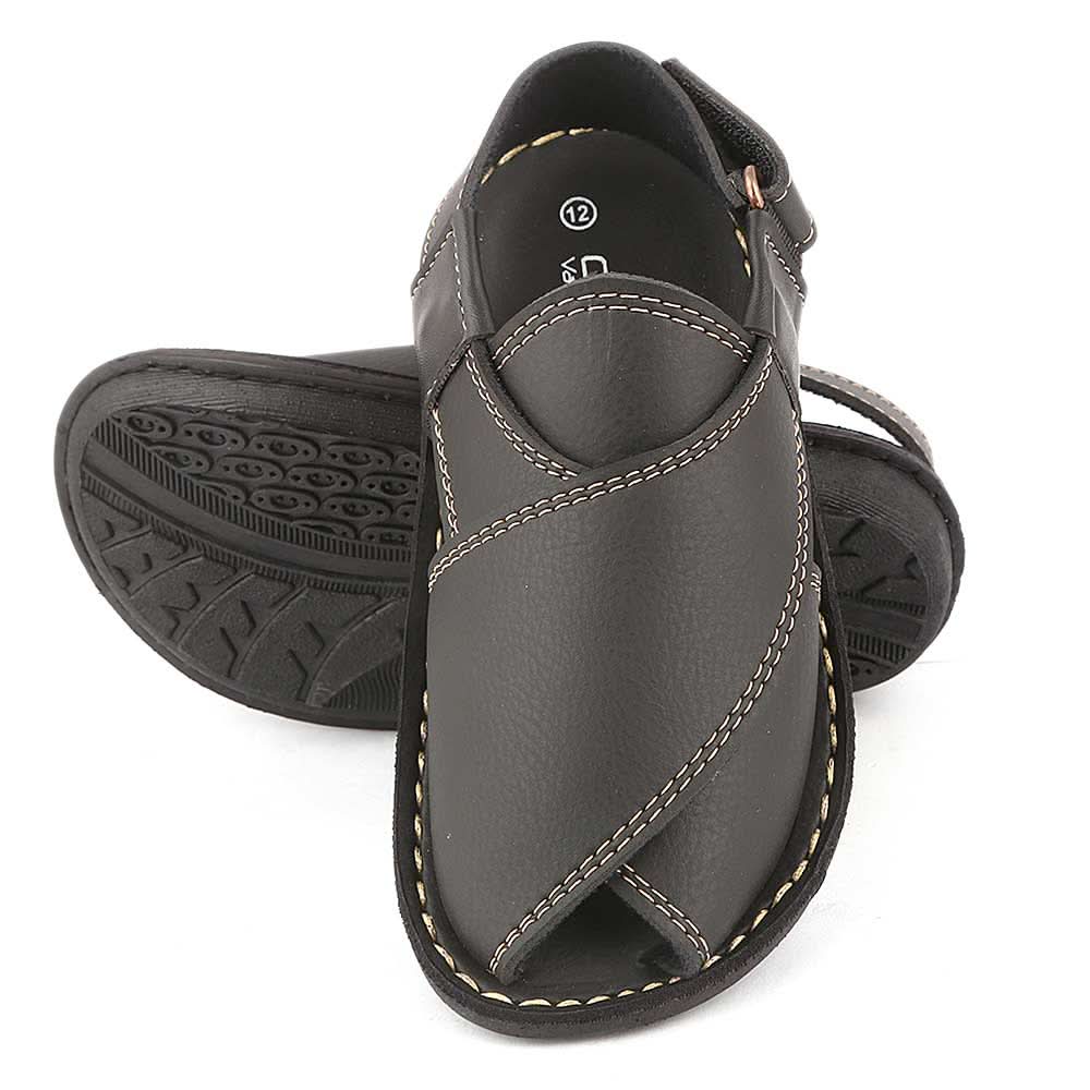 Boys Peshawari Sandals (1018-A) - Black - test-store-for-chase-value