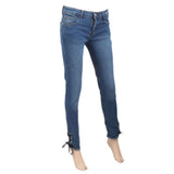 Women's Denim Pant - Mid Blue, Women, Pants & Tights, Chase Value, Chase Value