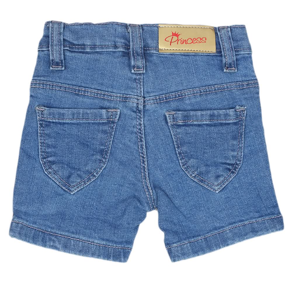 Newborn Girls Denim Short - Light Blue, Kids, Newborn Girls Shorts Skirts And Pants, Chase Value, Chase Value