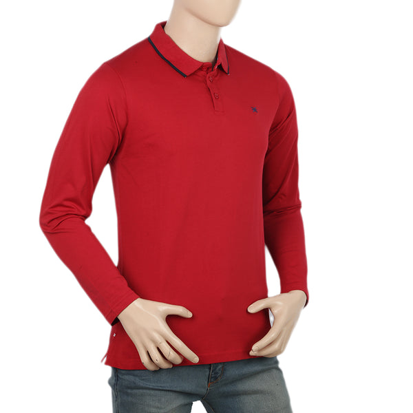 Eminent Men's Full Sleeves Polo T-Shirt - Red, Men's T-Shirts & Polos, Eminent, Chase Value