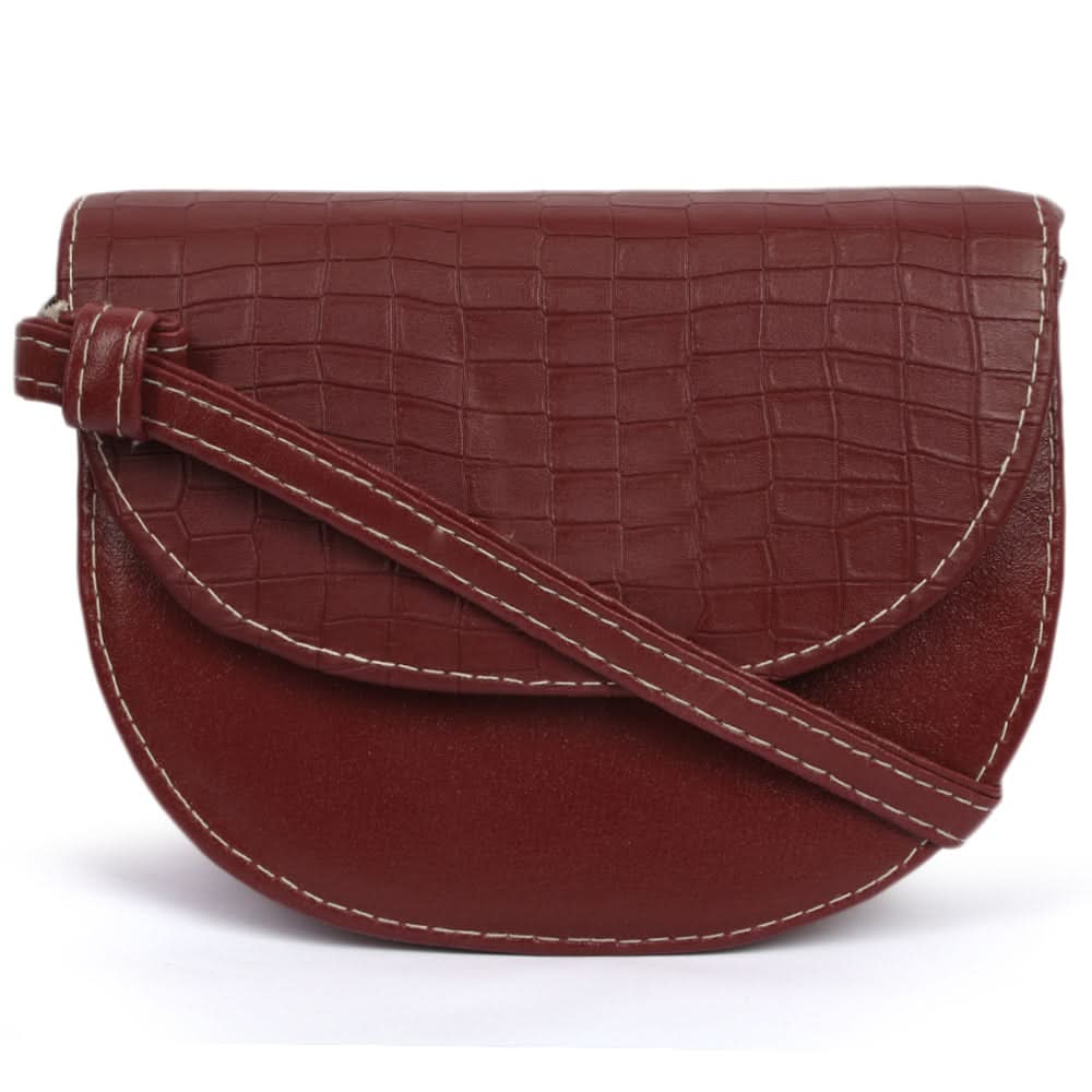 Women's Shoulder Bag - Maroon, Women, Bags, Chase Value, Chase Value
