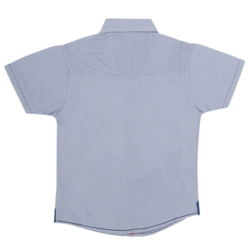 Boys Plain Casual Shirt - Steel Grey, Kids, Boys Shirts, Chase Value, Chase Value