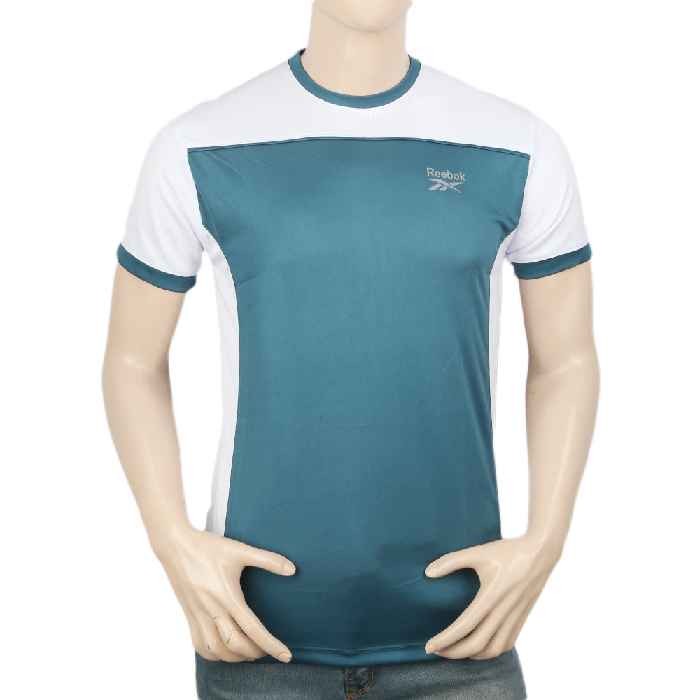 Men's Half Sleeves T-Shirt - Steel Green, Men, T-Shirts And Polos, Chase Value, Chase Value