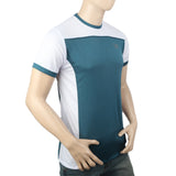 Men's Half Sleeves T-Shirt - Steel Green, Men, T-Shirts And Polos, Chase Value, Chase Value