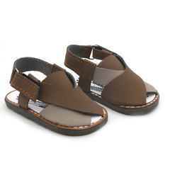 Newborn Peshawari Sandals  - Beige & Brown, Kids, NB Shoes And Socks, Chase Value, Chase Value