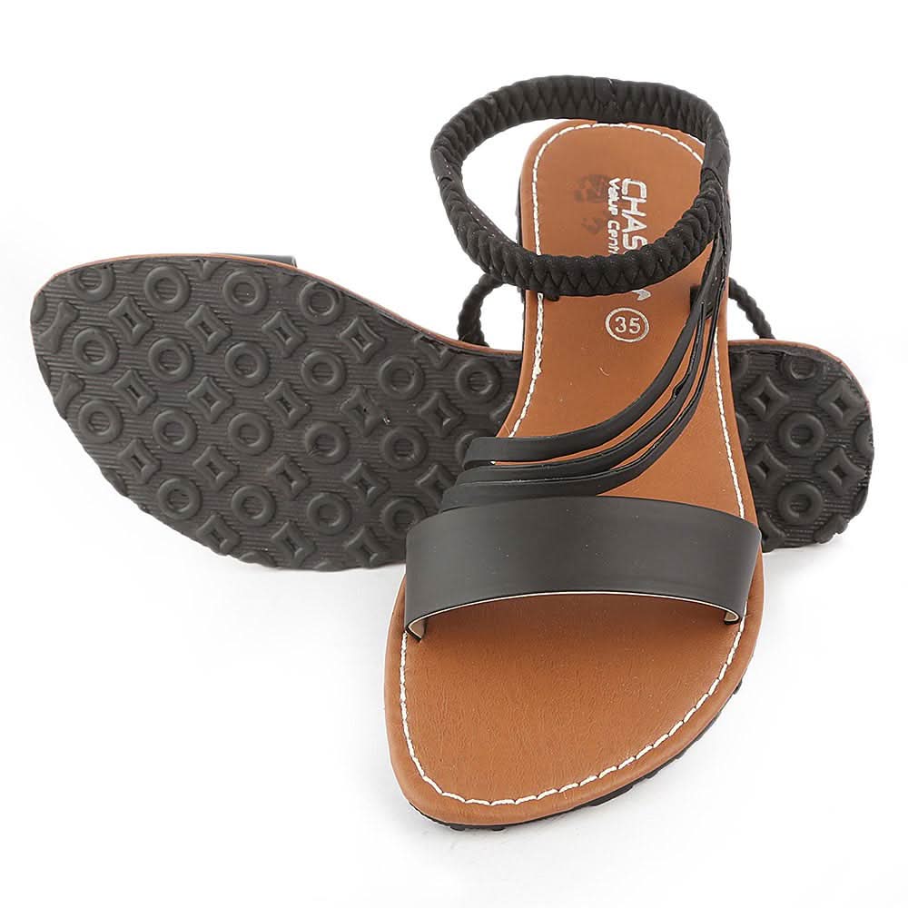 Girls Slipper  (711 A) - Black, Kids, Girls Slippers, Chase Value, Chase Value