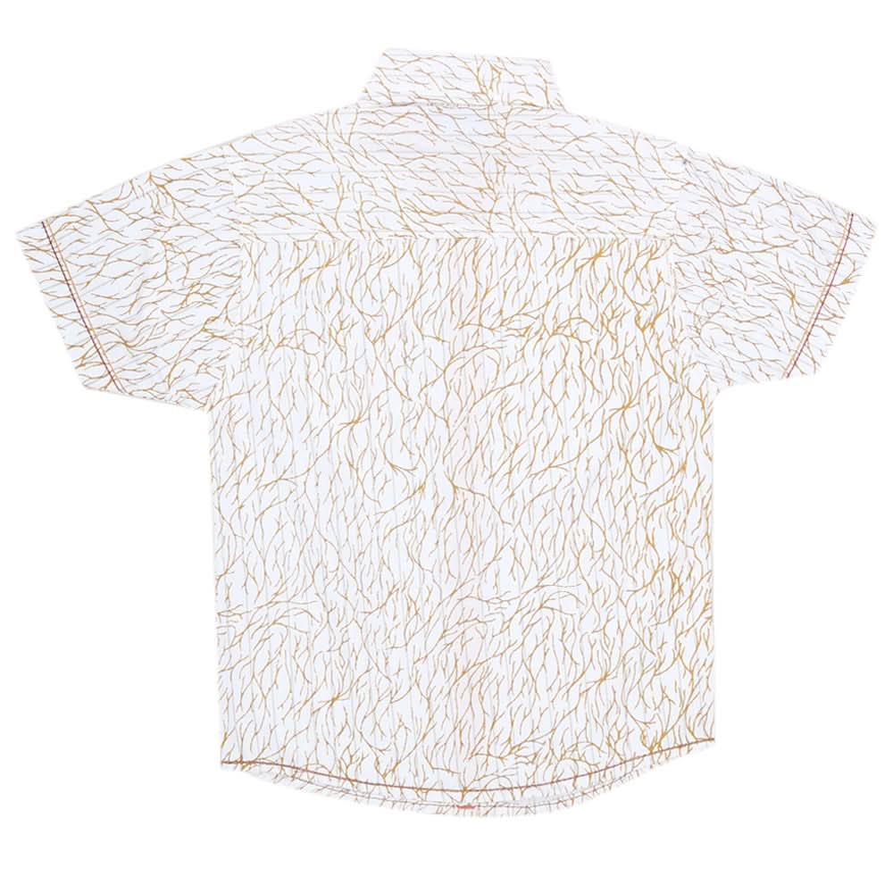 Boys Printed Casual Shirt - White, Kids, Boys Shirts, Chase Value, Chase Value