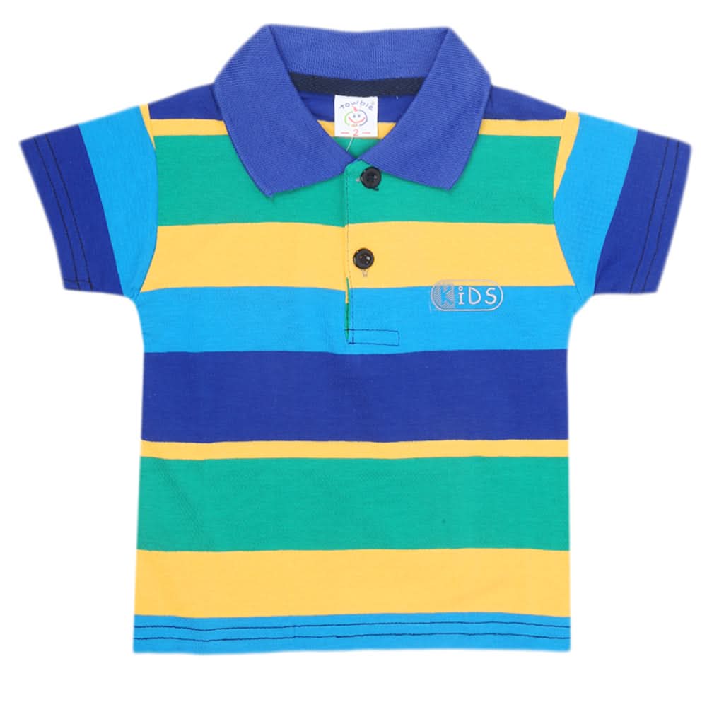 Boys Yarn Dyed T-Shirt - Multi, Kids, Boys T-Shirts, Chase Value, Chase Value