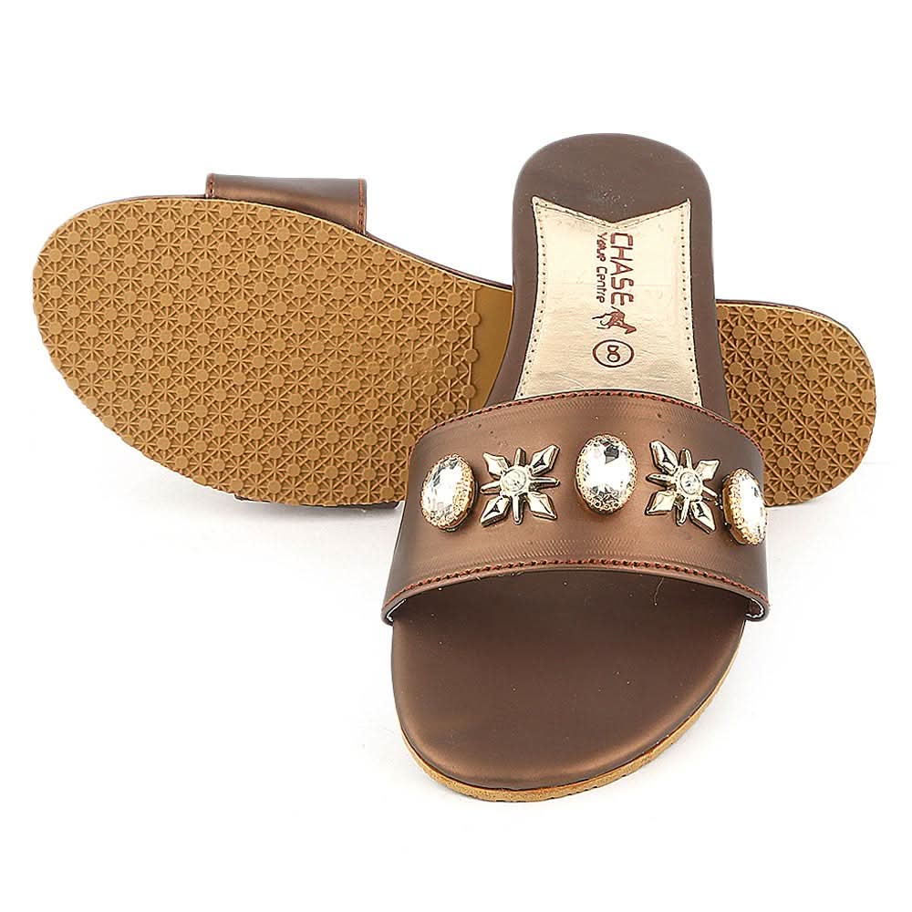 Women's Slipper I 02 - Brown, Women, Slippers, Chase Value, Chase Value