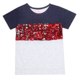 Girls Half Sleeves T-Shirts - Navy Blue, Kids, Girls T-Shirts, Chase Value, Chase Value