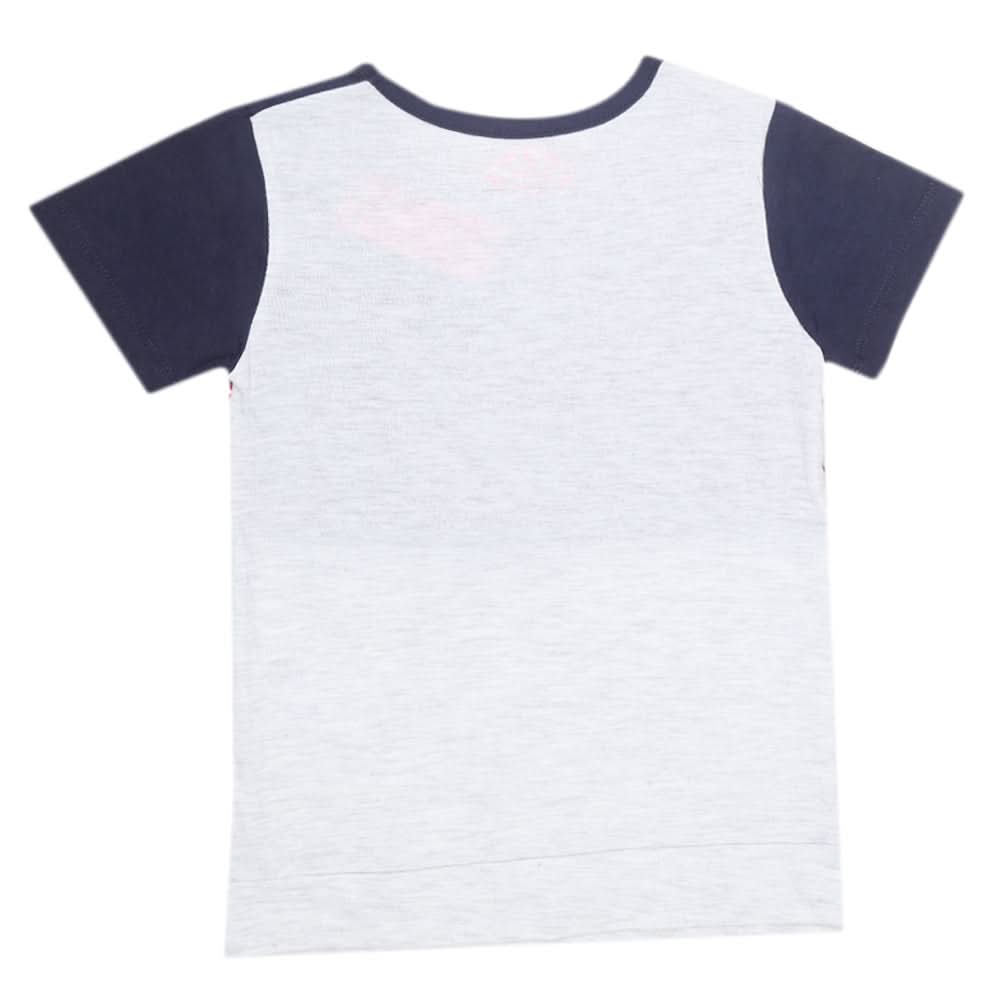 Girls Half Sleeves T-Shirts - Navy Blue, Kids, Girls T-Shirts, Chase Value, Chase Value