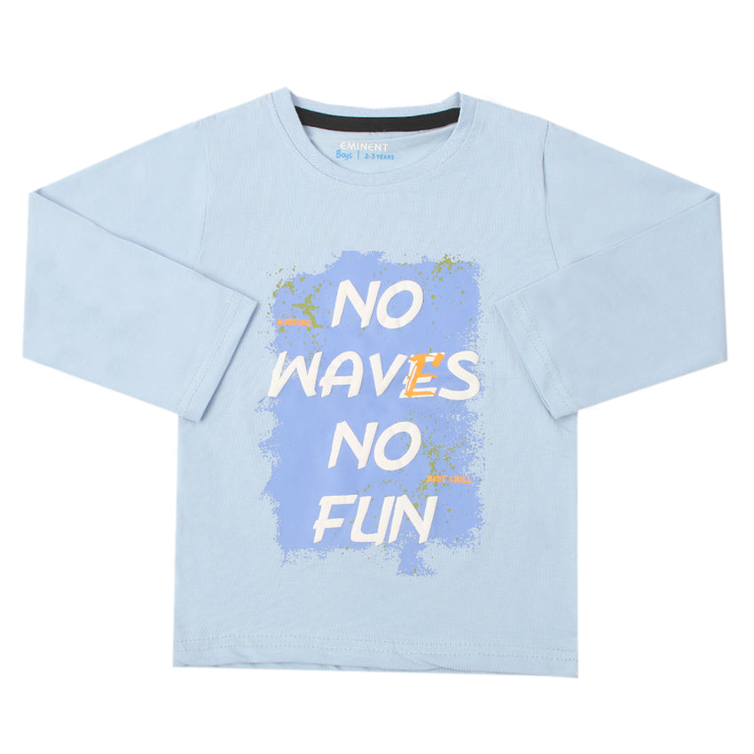 Eminent Boys Full Sleeves T-Shirt - Light Blue, Boys Hoodies & Sweat Shirts, Eminent, Chase Value