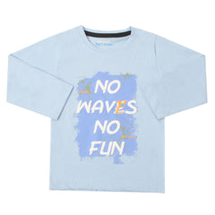 Eminent Boys Full Sleeves T-Shirt - Light Blue, Boys Hoodies & Sweat Shirts, Eminent, Chase Value